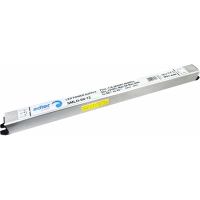 ADLER SMLD-12 spínaný zdroj 12V DC ultraslim 20 mm kovový IP67 - 60W