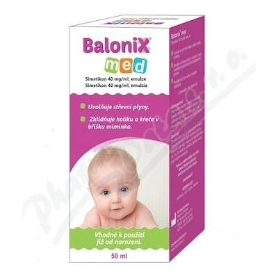 Balonix med emulzia simetikon 40 mg 50 ml