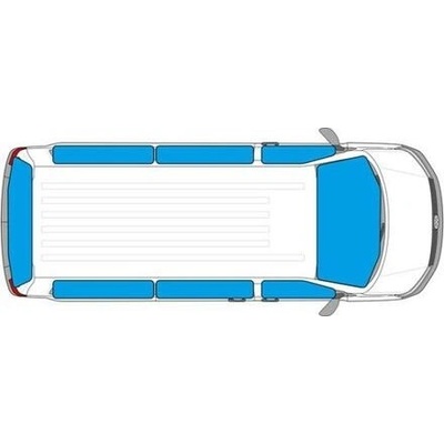 Carbest pro Ford Tourneo Custom 2 dveře 37124 Vnitřní termoizolace oken