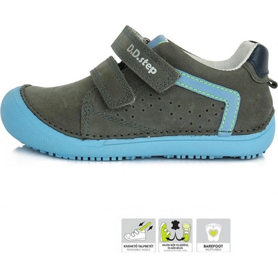 D.D.Step detské chlapčenské kožené topánky Barefoot S063-397