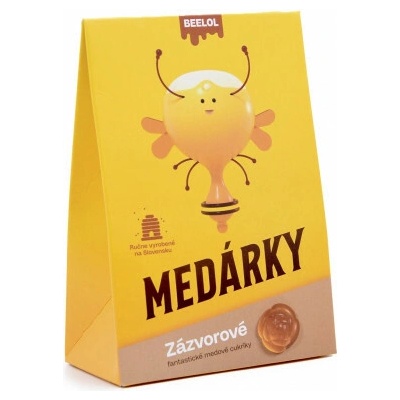 Beelol Medové cukríky so zázvorom 70 g