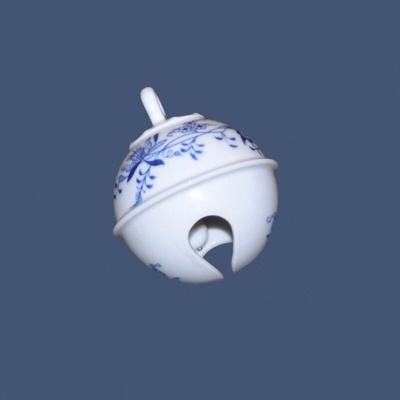 Český porcelán Vánoční ozdoba rolnička- cibulový porcelán 70779