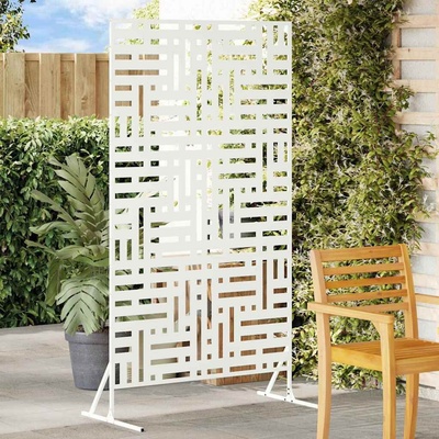 OMAXI paravan 100 x 50 x 180 cm Ocel Bílá 281579