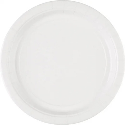 Amscan Бели чинии 8 бр