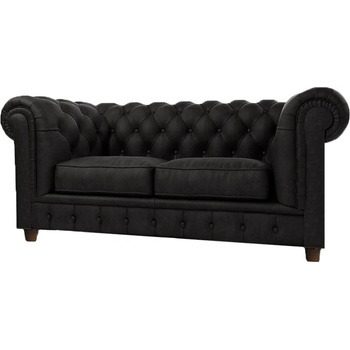 ROPEZ Диван от черно кадифе 184 cm Cambridge - Ropez (Cambridge Sofa 2os. tk. Riviera 100 nogi brąz)