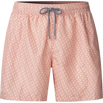 Faconnable Бански гащета Façonnable Square swimming shorts - Orange / Pink (Coral Peach Pink)