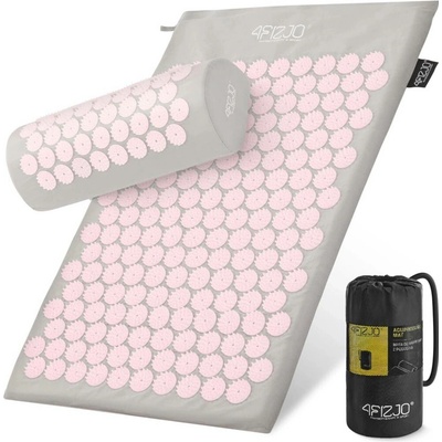 4FIZJO akupresúrny set podložka+vankúš grey-pink