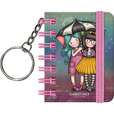 Santoro gorjuss Ключодържател с тефтерче Santoro Gorjuss - Be Kind To Each Other (1047GJ14)