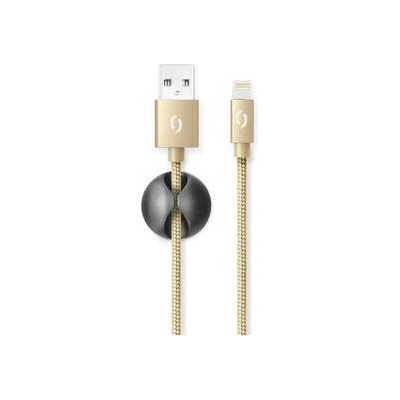Aligator DATKP2 Premium USB/Lightning, 2m, zlatý