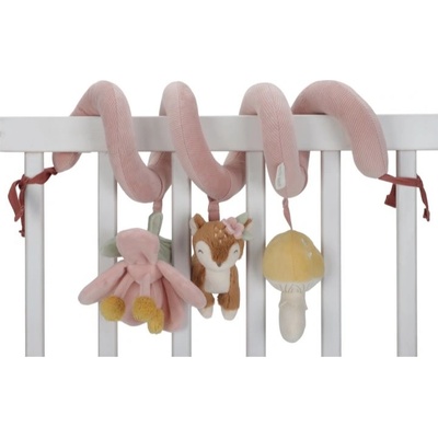Little Dutch Fairy Garden activity spiral kontrastní závěsná hračka pink 1 ks