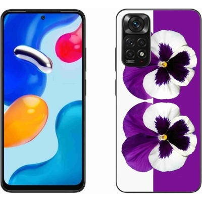 mmCase Gelové Xiaomi Redmi Note 11S 4G - fialovobílý květ