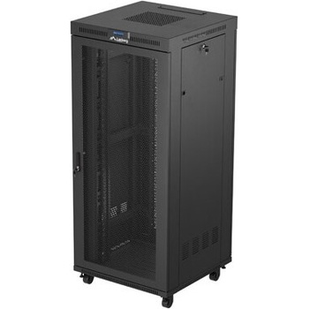 Lanberg Комуникационен шкаф Lanberg rack cabinet 19" free-standing 37U/600X800 (FLAT PACK) with mesh door LCD black (FF01-8837-23BL)