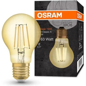 OSRAM Led ЛАМПА vintage 1906 led cla63 fil gold 63 7, 5w/824 e27 ledvance (4058075293359)