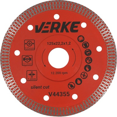 Verke Rezný kotúč 125 x 1,2 mm V44355