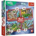 Trefl - Puzzle 4v1 The Trefliks' Journeys - 1 - 39 piese