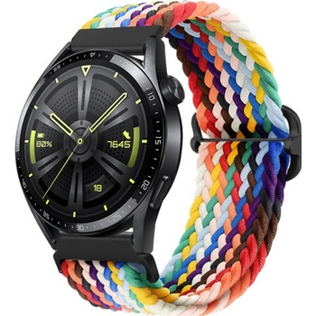 BStrap Elastic Nylon remienok na Huawei Watch GT2 Pro, rainbow SSG025C0206