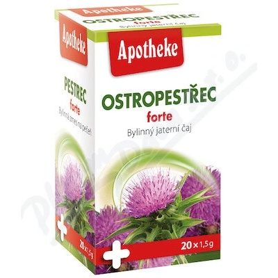 Apotheke Pestrec forte pečeňový čaj 20 x 1,5 g