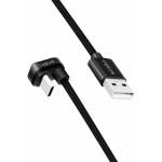 LogiLink CU0195 USB 2.0 Type-C to USB-A angled cable aluminum black 3m