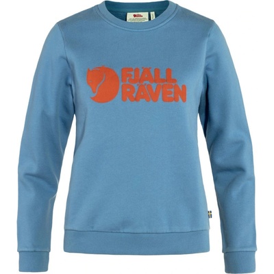 Fjallraven Logo Sweater W Dawn Blue-Terracotta Brown