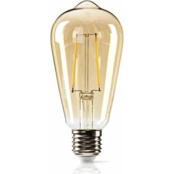NEDIS LED žárovka E27/ ST64/ 4,9 W/ 220 V/ 470 lm/ 2100 K/ stmívatelná/ extra teplá bílá/ retro styl
