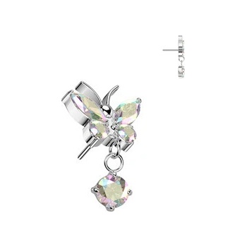 Šperky4U ozdobná část k PUSH IN piercingu titan TIT1540-AB