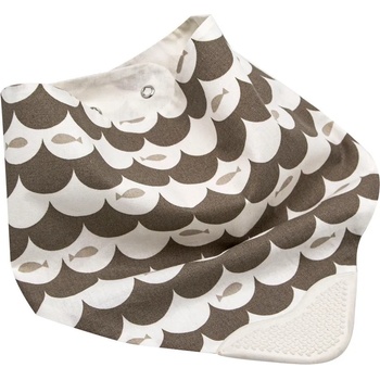 Image 1 of BabyJem Лигавник-бандана с гризалка BabyJem - Кафяв (686)