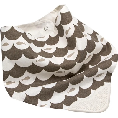 BabyJem Лигавник-бандана с гризалка BabyJem - Кафяв (686)