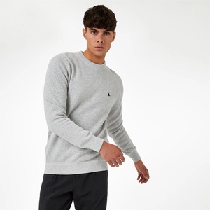 Jack Wills Пуловер Jack Wills Linus seed stitch Crew Neck Jumper Men - Grey Marl