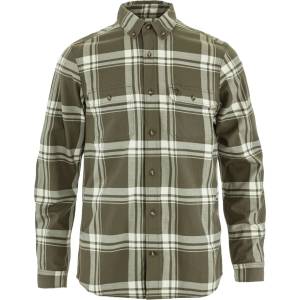 Fjällräven Мъжка риза с копчета Fjällräven Övik Lite Flannel Shirt - Laurel Green / Chalk White - размер XL (033-3162-0214)