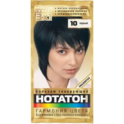Notaton Tónovací balzám na vlasy 10 Černý 30 ml