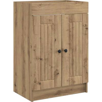 vidaXL Мебел под мивка за баня Дъб артизан 78, 5 x 37, 5 x 81 см (890053)