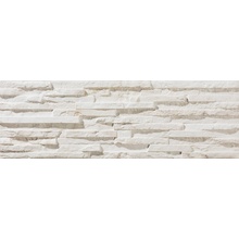 Ecoceramic Behobia blanco 17 x 52 x 1,2 cm imitace kamene bílá 0,89m²