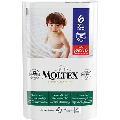 Moltex Pure & Nature Natahovací XL +14 kg 18 ks