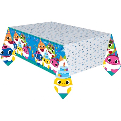 Amscan ubrus Baby Shark růžový 120x180cm