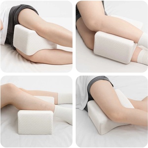 vidaXL Knee Pillow Бял Мемори пяна и полиестер 26 x 21, 5 x 15 см (42012682)