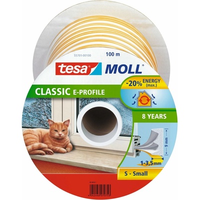 Tesnenie tesamoll® profil E, 9 mm, biele, 100 m