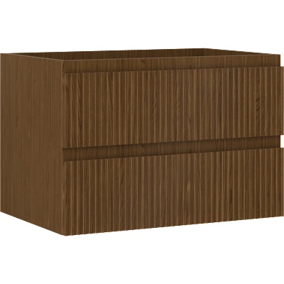 Mexen Rivel шкаф за баня под мивка 70 см, 2 чекмеджета, релефни, орех - 91A20-07047-2-BFF86 (91A20-07047-2-BFF86)