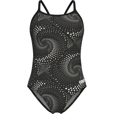 arena Дамски бански костюм Arena Women's Fireflow Swimsuit Lightdrop Back Swimsuit - Black / Team Black - размер 34 (EU) (150-5754-0113)