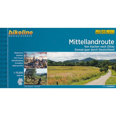 cykloprůvodce Mittellandroute von Aachen nach Zittau 1:75 t. ně