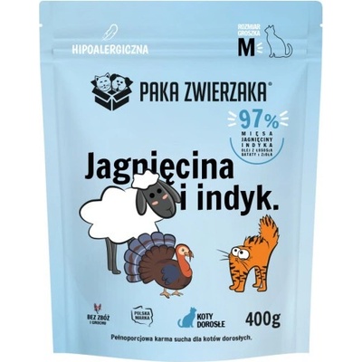 Paka Zwierzaka Jahňacie a morčacie 400 g