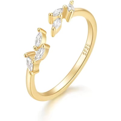 Olivie Stříbrný nastavitelný prsten GOLD 8707