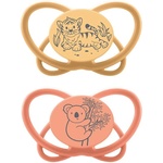 NIP Силиконови залъгалки NIP Green - Тигър и коала, 0-6 м, 2 броя (24000821316188) - ozone