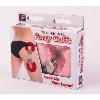 ostatní Метални белезници с розов плюш