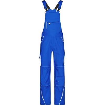 James & Nicholson kalhoty Color JN 848 s laclem modrá/bílá