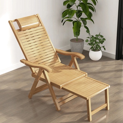 Градински стол с разтегателен механизъм ursel бамбук