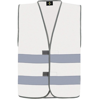 Korntex Passau Unisex reflexná vesta KX010 White