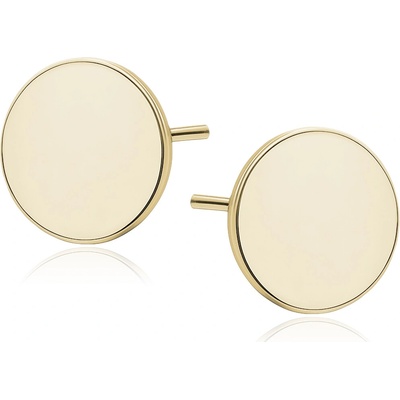 Olivie strieborné náušnice kôstky GOLD 7540