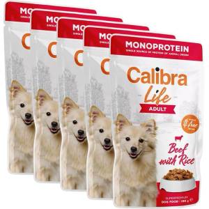 Calibra Dog Life Adult Beef with Rice консерви 5 x 150 г