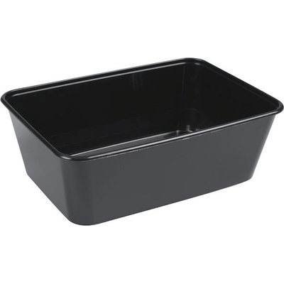 ABENA - Vanička / miska hranatá REUSE černá 750 ml (PP) (50 ks)