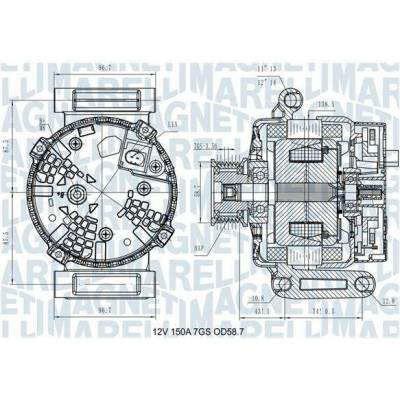 generátor MAGNETI MARELLI 063731557610